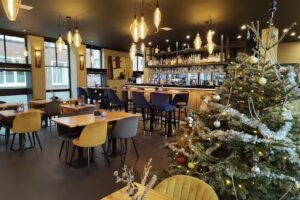 Brasserie – Restaurant de Kraanbrug in Mechelen – Bootsterrasse, mediterrane Küche – Bankettsaal für große Gruppen