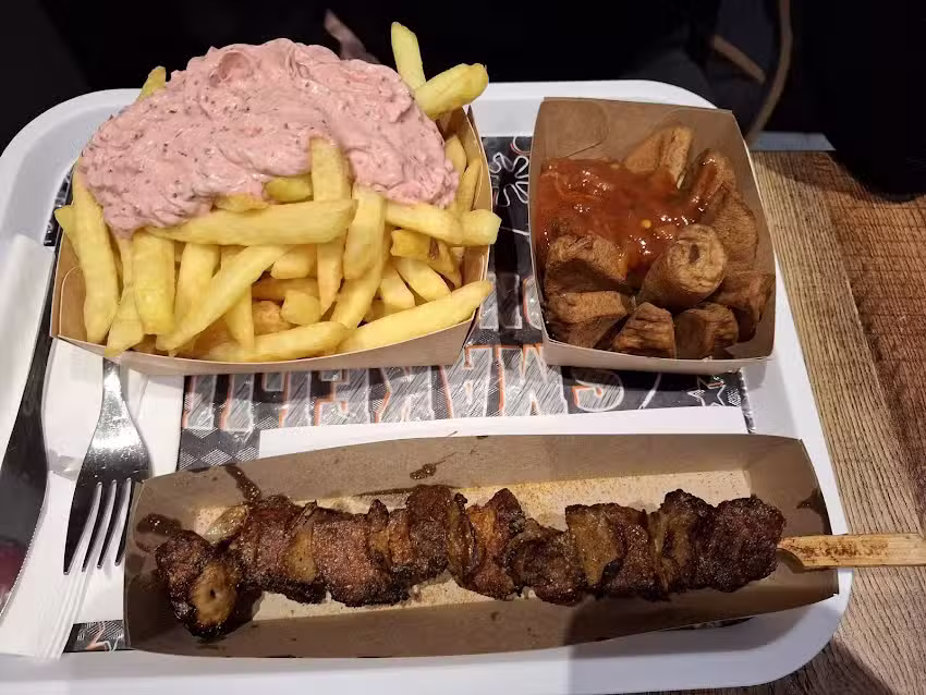 Pommes-Laden Schinken