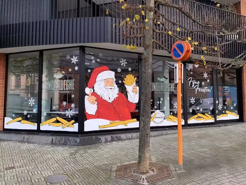 Imbiss und Sandwichladen an der Straße