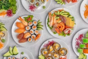 Sushi en bord de mer Ostende